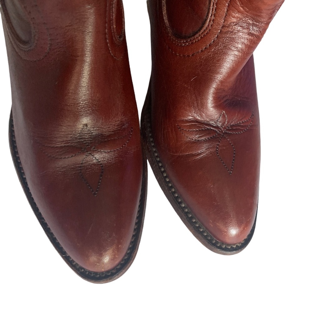 Frye Women's Brown Heeled Boots - Picture 5 of 13
